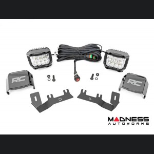 Chevrolet Silverado 1500 Lighting Upgrade - Ditch Light LED Mount w/ 3-Inch Osram Wide Angle Lights